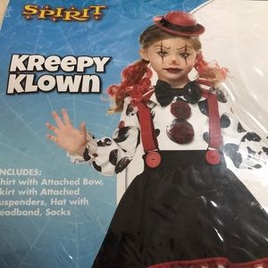 Creepy clown costume